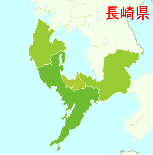 施工エリア　長崎県地図